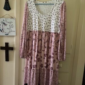 Pink Multi color Maxi dress